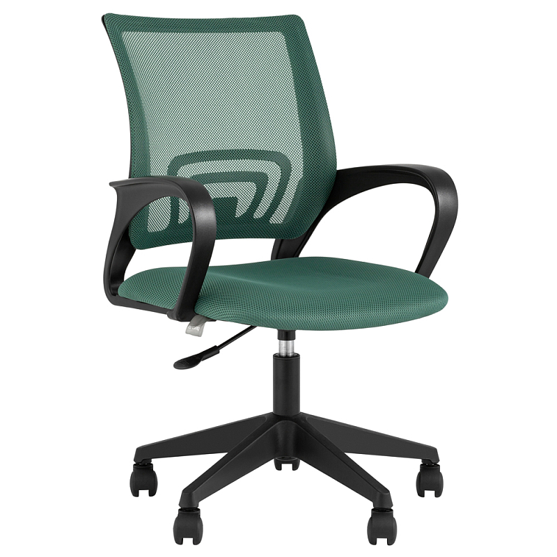 Офисное кресло с основанием из черного пластика Desk chairs Green Зеленый Черный Офисное кресло с основанием из черного пластика Desk chairs Green Зеленый Черный в Орле | Loft Concept
