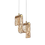 Подвесной светильник волнистой формы из фактурного стекла Wave варинант исполнения - 2 | Loft Concept в Орле