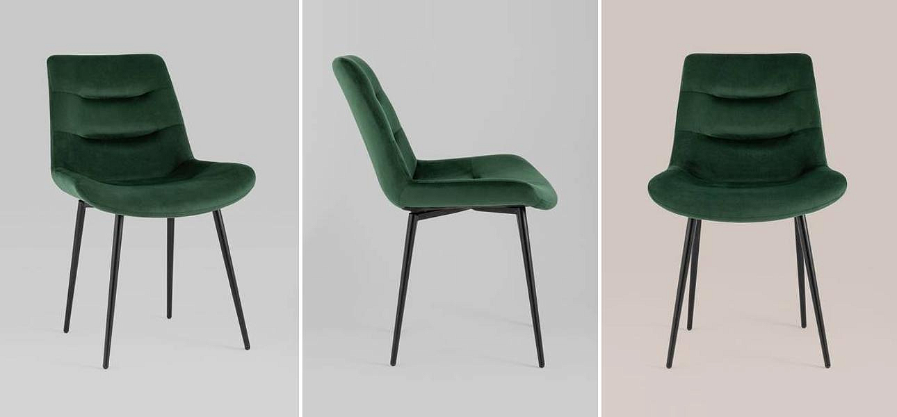 Стул Austin Chair Зеленый Велюр Стул Austin Chair Зеленый Велюр - Loft-Concept в Орле