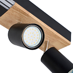 Потолочный светильник черный GAVIN WOOD варинант исполнения - 2 | Loft Concept в Орле