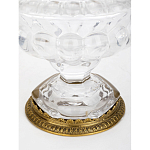 Чаша из прозрачного стекла на ножке с бронзовой ручкой в виде ветки Eden Garden варинант исполнения - 4 | Loft Concept в Орле