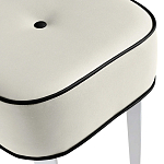 Квадратный мягкий пуф на белых ножках Winton Pouf Square варинант исполнения - 22 | Loft Concept в Орле