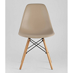 Пластиковый стул на ножках из массива бука Eames Beige варинант исполнения - 4 | Loft Concept в Орле