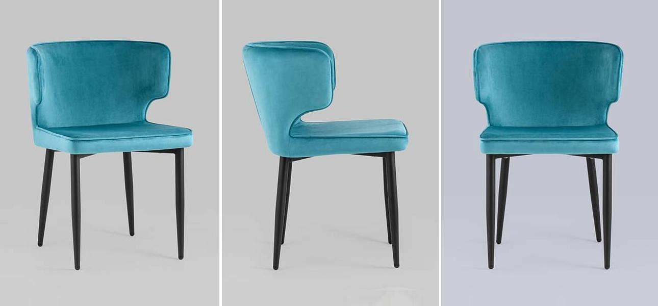 Стул Mateo Chair Бирюзовый Велюр Стул Mateo Chair Бирюзовый Велюр - Loft-Concept в Орле
