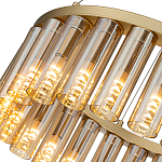 Люстра со стеклянными цилиндрическими плафонами Luminous Cylinders Amber Round варинант исполнения - 5 | Loft Concept в Орле