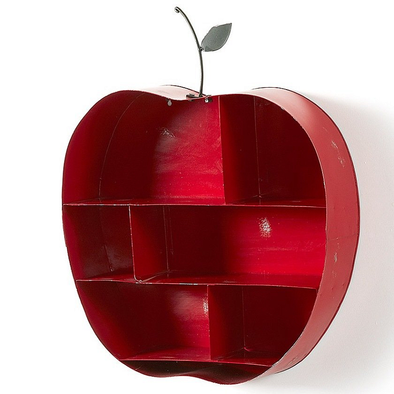 Полка Red Apple Красный Полка Red Apple Красный в Орле | Loft Concept