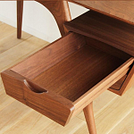 Письменный стол прямоугольный с 2-мя ящиками и полкой Idenontal варинант исполнения - 3 | Loft Concept в Орле