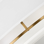 Потолочный светильник с двухслойным белым текстильным абажуром Hinkley варинант исполнения - 5 | Loft Concept в Орле