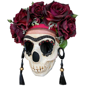 Дизайнерская Маска Череп Фриды Кало