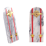 Сувенир Погон МВД из натурального камня мрамор Souvenir Epaulets варинант исполнения - 6 | Loft Concept в Орле