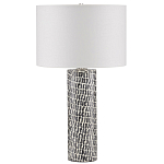 Настольная лампа с узором вдоль колоннообразного основания Scenic Surface варинант исполнения - 3 | Loft Concept в Орле