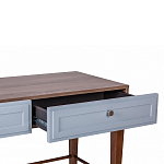 Стол письменный из массива бука с 2-мя ящиками серый Wenge Light варинант исполнения - 4 | Loft Concept в Орле