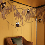 Обои с вышивкой ручной работы Étienne Original colourway on wool sateen варинант исполнения - 3 | Loft Concept в Орле