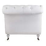 Кушетка белая с мягкой обивкой из велюра Michael Couch варинант исполнения - 3 | Loft Concept в Орле