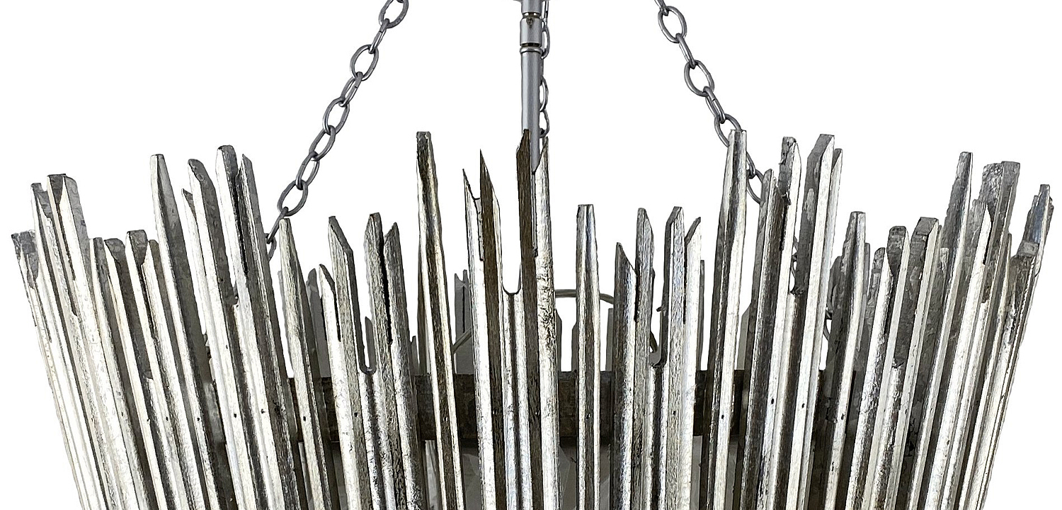 Люстра Ragna Silver Wooden Rods Chandelier Люстра Ragna Silver Wooden Rods Chandelier - Loft-Concept в Орле
