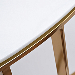 Консоль приставная полукруглая на основании золотого цвета Interior Accent варинант исполнения - 2 | Loft Concept в Орле