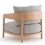 Кресло с каркасом из массива ясеня Deniaud Ash Grey Armchair варинант исполнения - 3 | Loft Concept в Орле