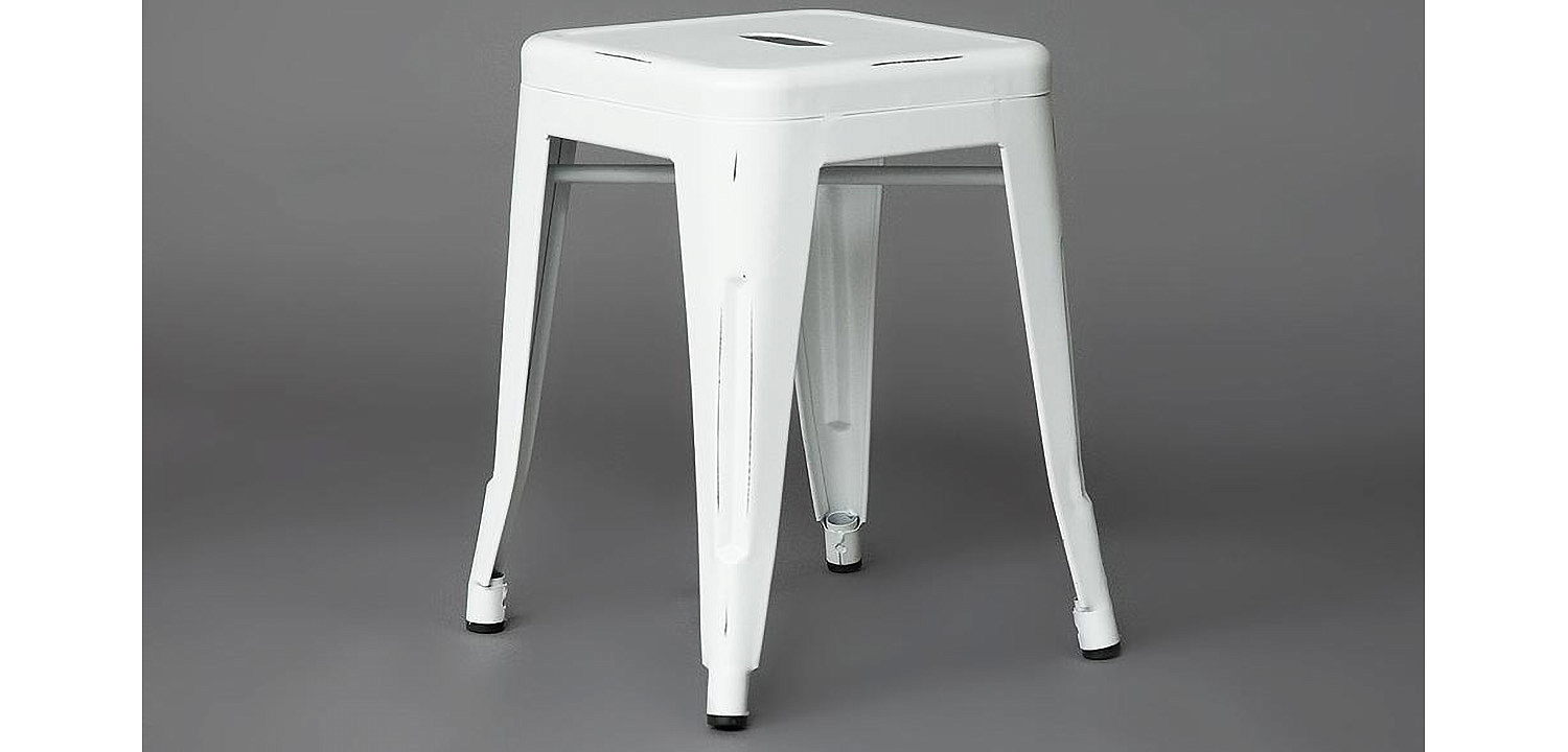 Табурет Tolix white metal Табурет Tolix white metal - Loft-Concept в Орле