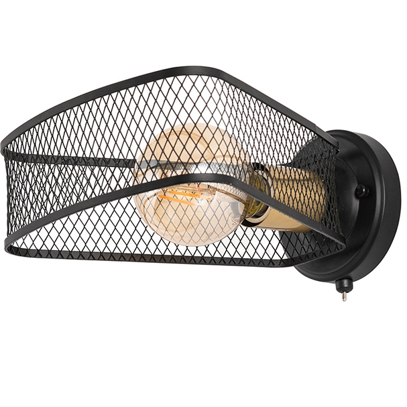 Бра в стиле лофт Lamp Malik Черный Бра в стиле лофт Lamp Malik Черный в Орле | Loft Concept