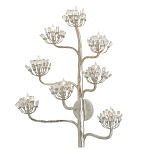 Бра серебряное в виде растения Silver Flower Glade варинант исполнения - 2 | Loft Concept в Орле
