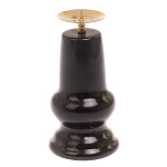 Подсвечник из натурального камня змеевик чёрного цвета Stone Candlestick варинант исполнения - 2 | Loft Concept в Орле