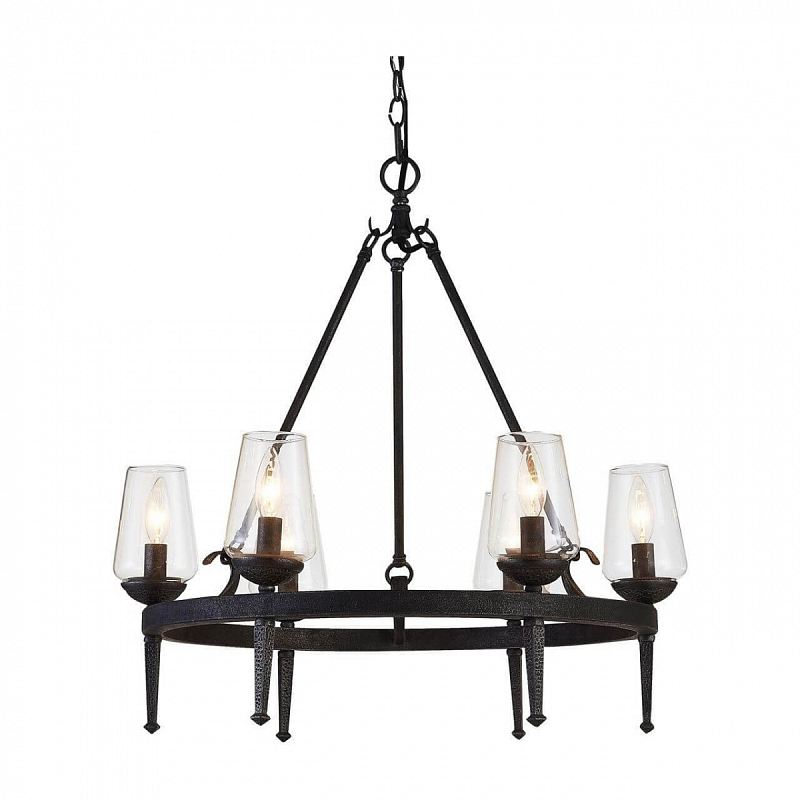 Люстра Badoer Loft Chandelier Черный Прозрачный Люстра Badoer Loft Chandelier Черный Прозрачный в Орле | Loft Concept