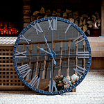 Часы настенные зеркальные с серебряным металлическим циферблатом Mirror Tower Clock варинант исполнения - 5 | Loft Concept в Орле
