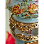 Ваза с птичкой из фарфора с бронзовыми элементами Garden of Eden варинант исполнения - 10 | Loft Concept в Орле