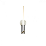 Бра с круглым плафоном из алебастра и бронзовой декоративной стрекозой 65 Alaris  варинант исполнения - 1 | Loft Concept в Орле