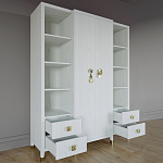 Большой шкаф с витриной Elsa Dreams White варинант исполнения - 2 | Loft Concept в Орле