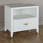 Прикроватная тумбочка с полкой Elsa Dreams White варинант исполнения - 1 | Loft Concept в Орле
