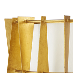 Потолочный светильник круглый с каркасом в форме треугольников и тканевым абажуром Brutal Light варинант исполнения - 2 | Loft Concept в Орле