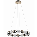 Светодиодная кольцевая люстра Crystal Globule Chrome Chandelier Gold варинант исполнения - 2 | Loft Concept в Орле