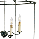 Подвесной светильник в виде черного фонаря Big Black Lantern варинант исполнения - 1 | Loft Concept в Орле