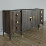 Большой Комод-буфет Elsa Dreams Walnut с ящиками варинант исполнения - 4 | Loft Concept в Орле