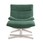Кресло вращающееся с подставкой для ног зеленое Verdante варинант исполнения - 2 | Loft Concept в Орле
