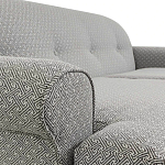 Трехместный диван Garner Grey Ornament Sofa варинант исполнения - 3 | Loft Concept в Орле
