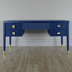 Письменный стол с 4-мя ящиками Elsa Dreams Blue варинант исполнения - 5 | Loft Concept в Орле