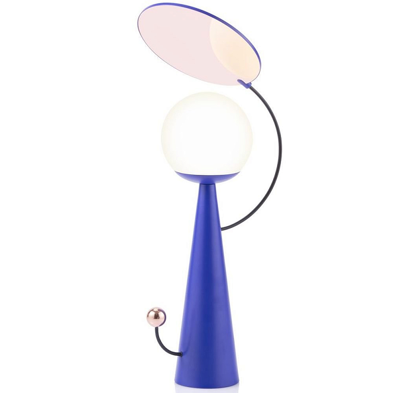 Настольная лампа SACHI SACHA TABLE LAMP Белый Синий в Орле | Loft Concept 
