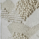 Панно из шерсти и хлопка с узором Beige Calista Serene варинант исполнения - 7 | Loft Concept в Орле