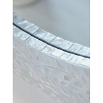 Зеркало круглое инкрустированное раковинами устриц Bone Inlay Dome Mirror White варинант исполнения - 5 | Loft Concept в Орле