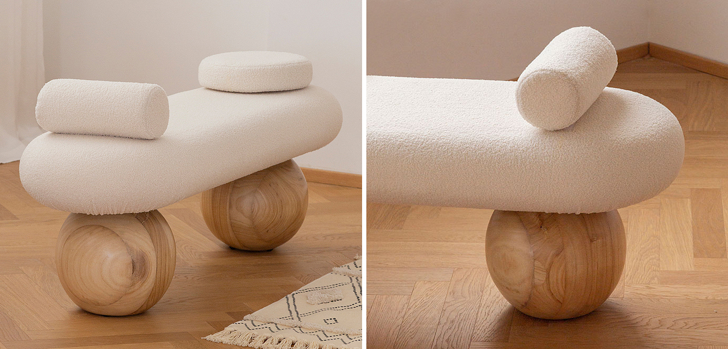 Банкетка Jemima Wooden Forms Bench Банкетка Jemima Wooden Forms Bench - Loft-Concept в Орле