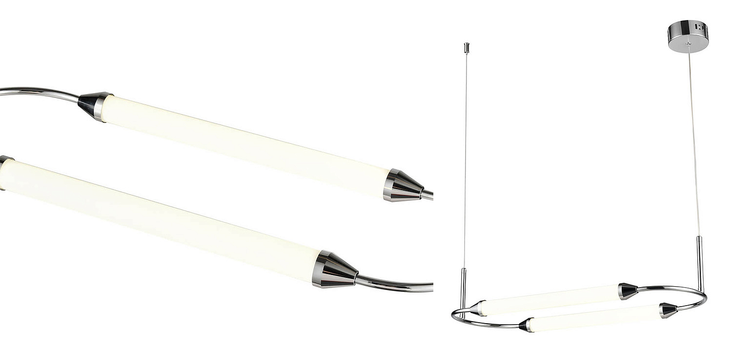 Подвесной светильник Giopato & Coombes CIRQUE Pendant Ellipse Horizontal Chrome Подвесной светильник Giopato & Coombes CIRQUE Pendant Ellipse Horizontal Chrome - Loft-Concept в Орле