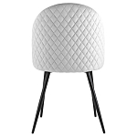 Мягкий стул в сером велюре Miruna Chair варинант исполнения - 3 | Loft Concept в Орле