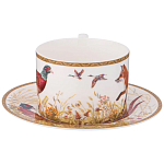 Чайная пара из фарфора 300 мл Hunting Porcelain Collection варинант исполнения - 2 | Loft Concept в Орле