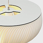 Подвесной светильник с белыми изящными декоративными лепестками Volumetric Petal Lamp варинант исполнения - 9 | Loft Concept в Орле