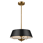 Подвесной светильник с конусовидным металлическим абажуром черного цвета Kichler варинант исполнения - 2 | Loft Concept в Орле