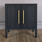 Тумбочка Primo с дверцами шпон Черный дуб варинант исполнения - 2 | Loft Concept в Орле