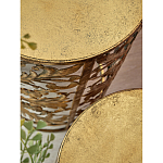 Столик приставной с цветочной резной фактурой Madagascar варинант исполнения - 2 | Loft Concept в Орле