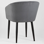 Мягкое кресло на металлических ножках Shaggy Dark Grey варинант исполнения - 4 | Loft Concept в Орле